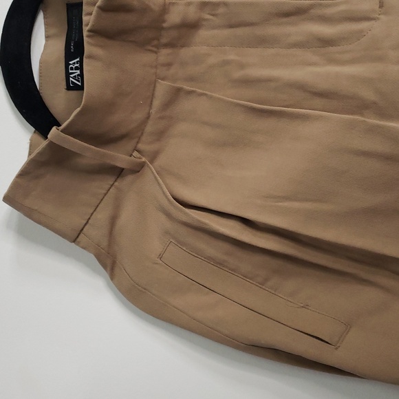 Zara high rise tanned trouser xs - Picture 4 of 9